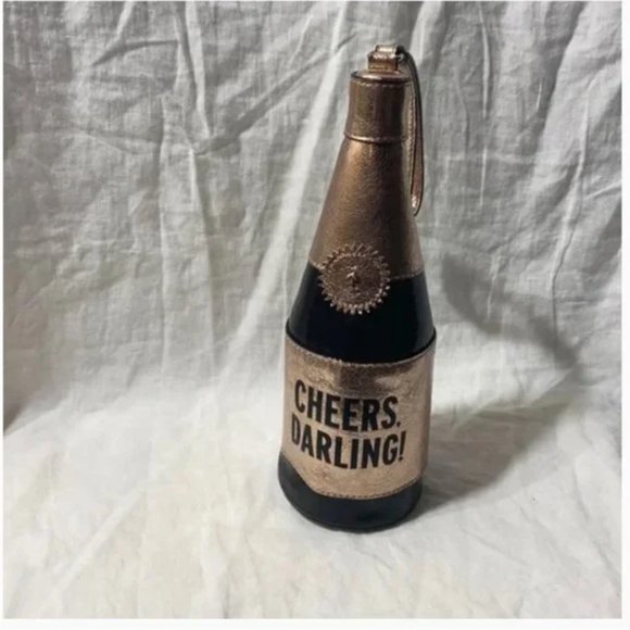 kate spade chestnut street champagne bottle wine wristlet bag purse nwot - Picture 7 of 9